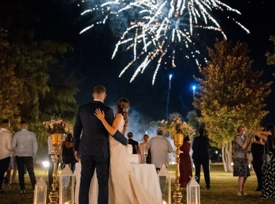 fuochi artificio torta